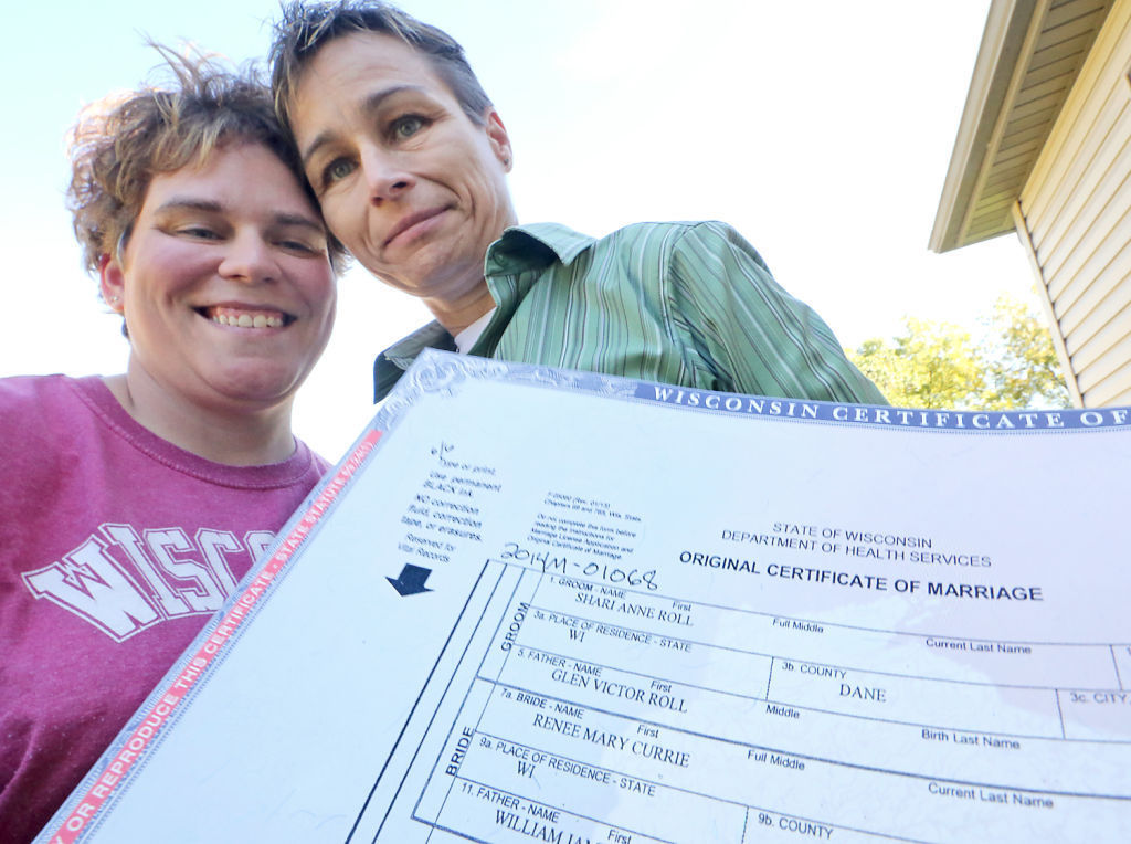First same-sex marriage certificate